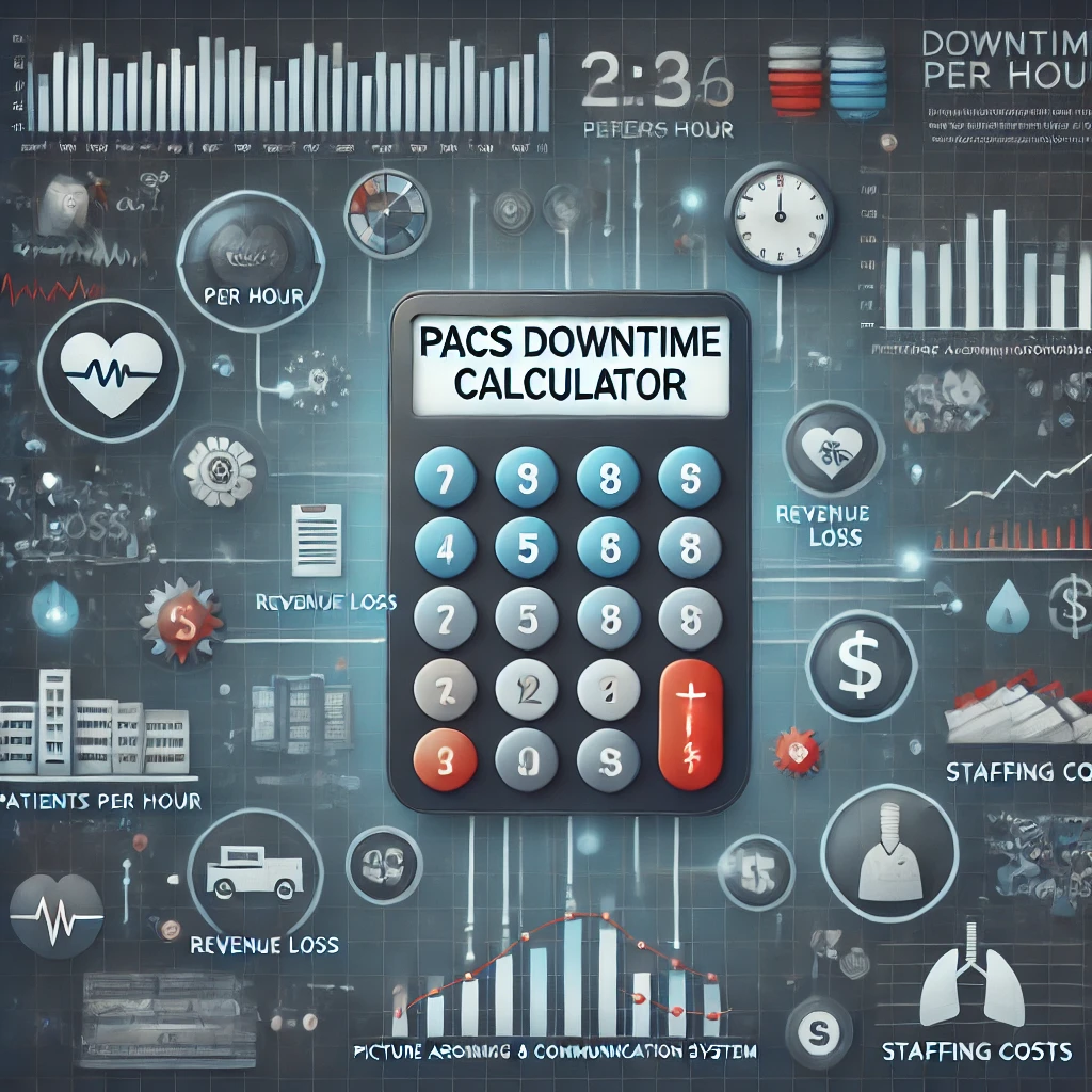 PACS Downtime Calculator. Quickly estimate the financial and operational costs of PACS system downtime with our free PACS Downtime Calculator. Get accurate insights and plan effectively to reduce losses